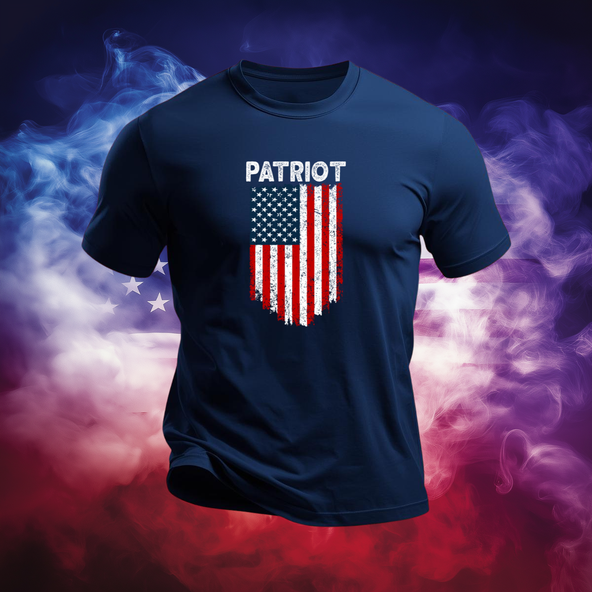 Patriot Distressed Banner Flag T-Shirt