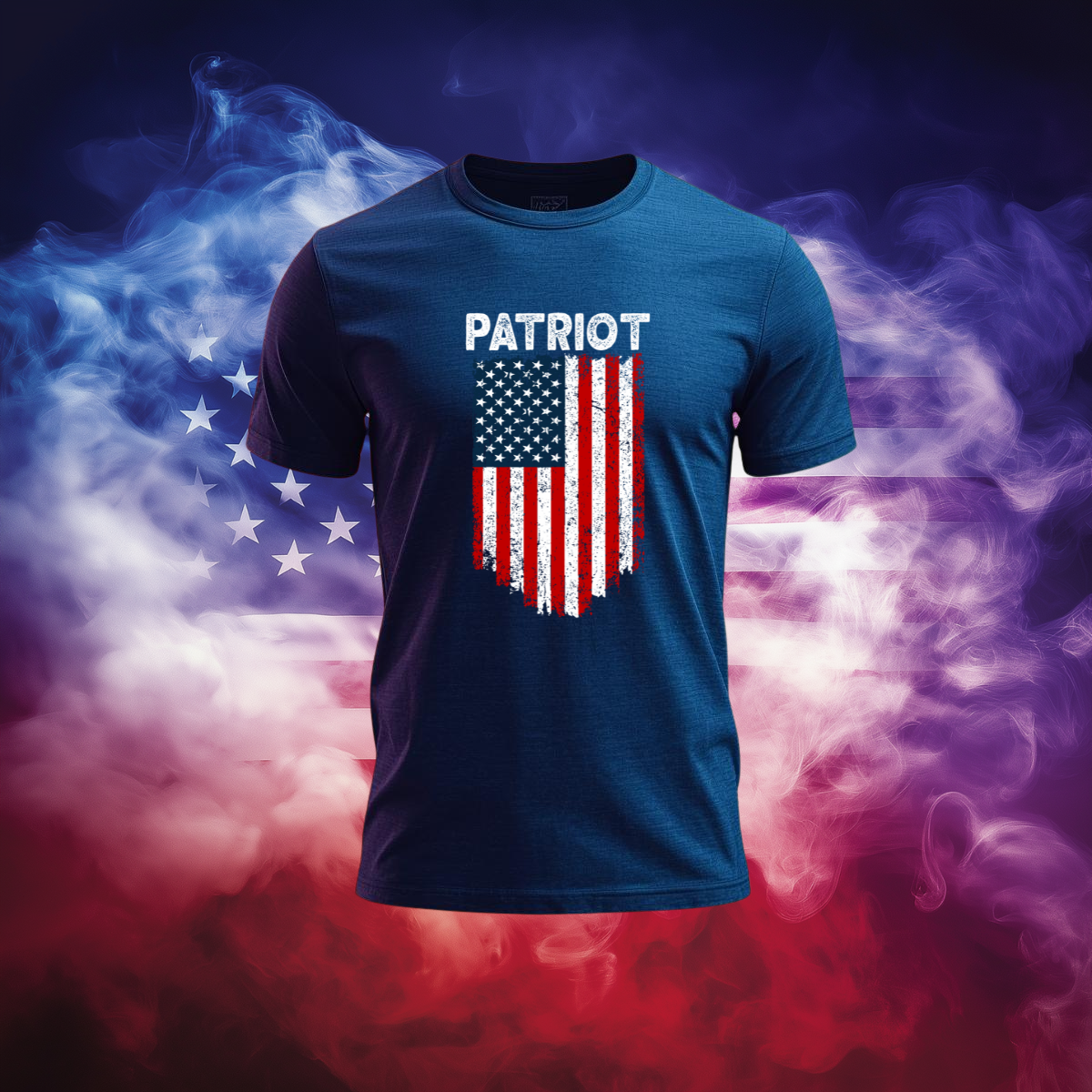 Patriot Distressed Banner Flag T-Shirt