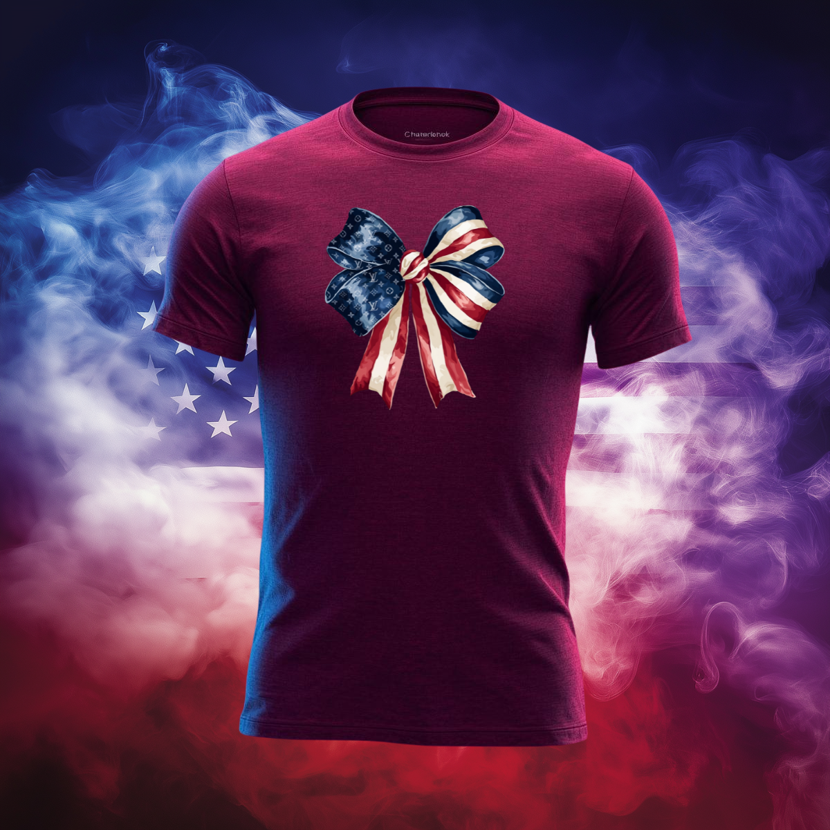 Patriotic Luxury Bow Tee