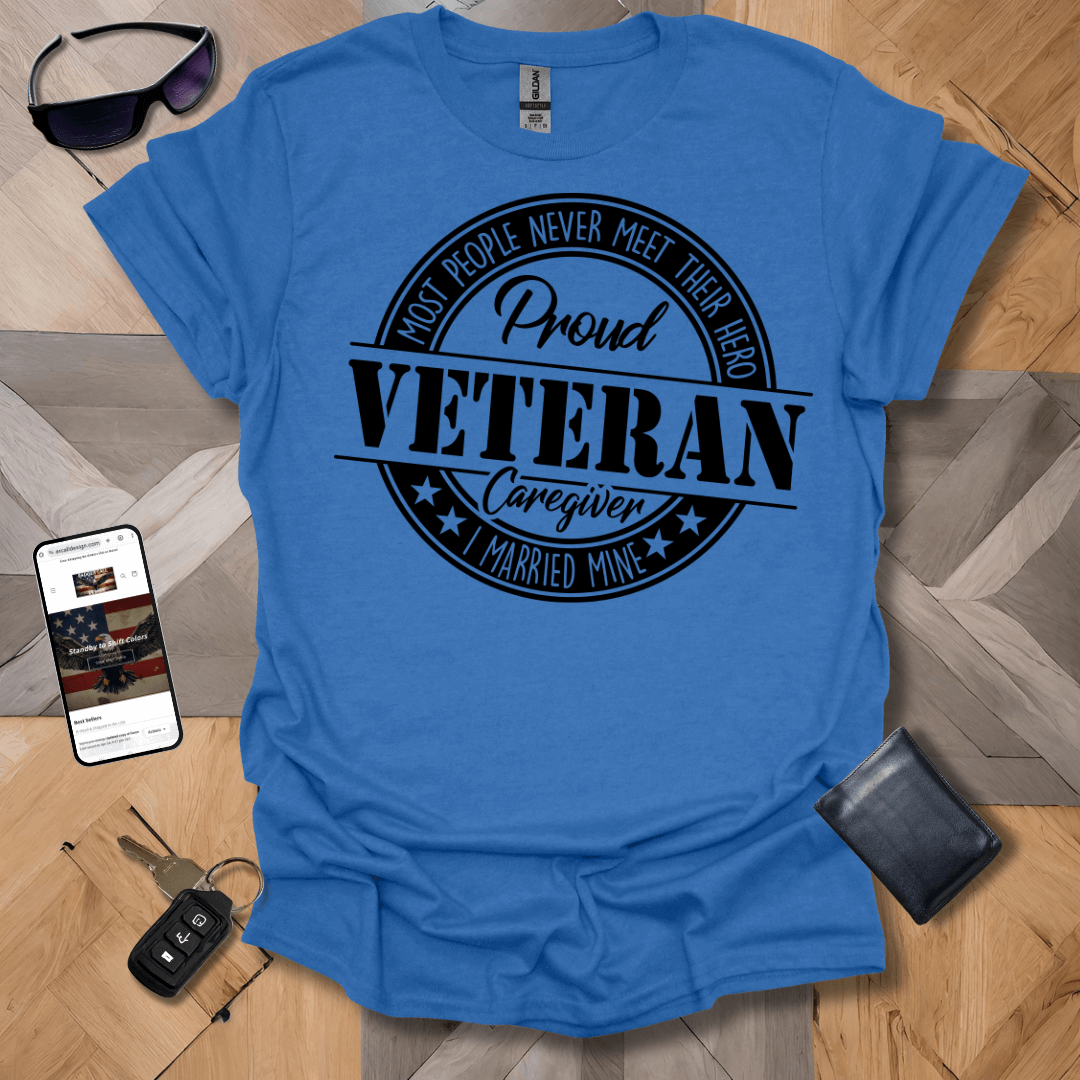 Proud Veteran Caregiver Black Logo Heathers