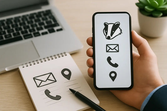 Badger Call Design Contact Info That Works