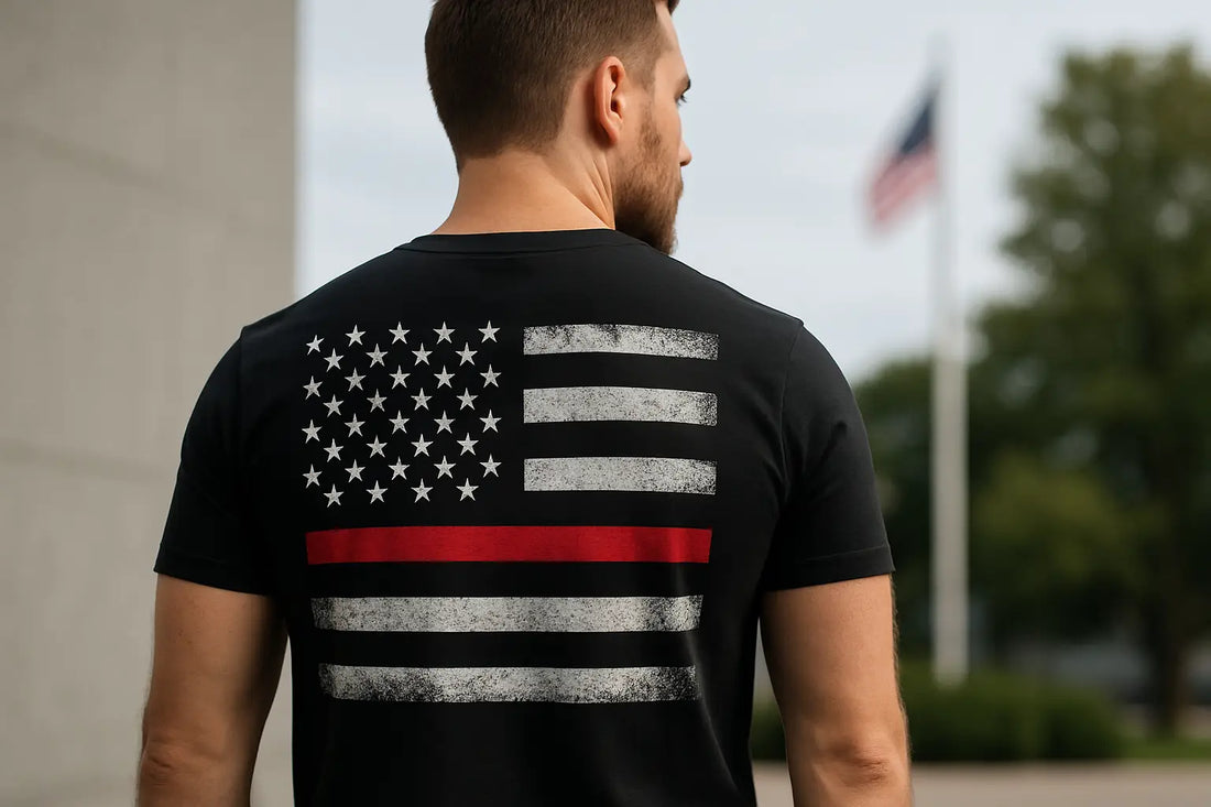 Thin Red Line Patriotic Shirt Meaning and Wear
