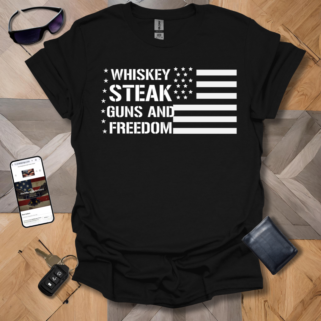 Patriot Whiskey and Steak T-Shirt