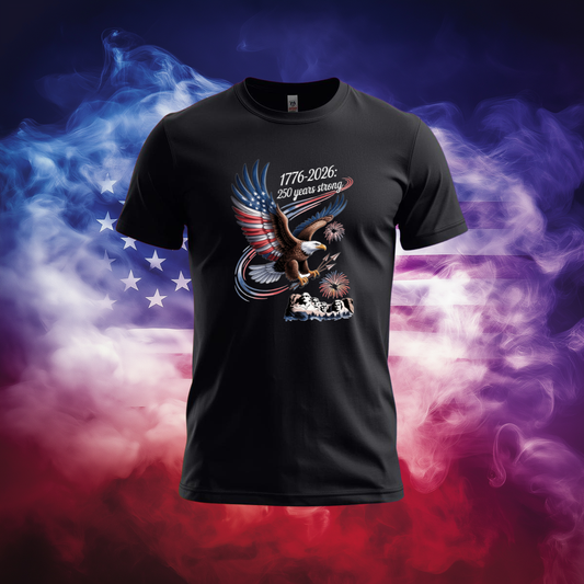 America's 250th Anniversary Eagle Flight – 1776-2026 Patriotic Celebration Tee
