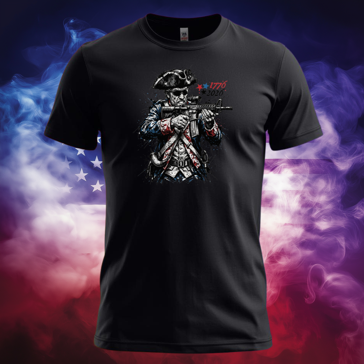 Splatter Patter | America's 250th Anniversary Patriot Shirt | 1776 Revolutionary Warrior Freedom Tee