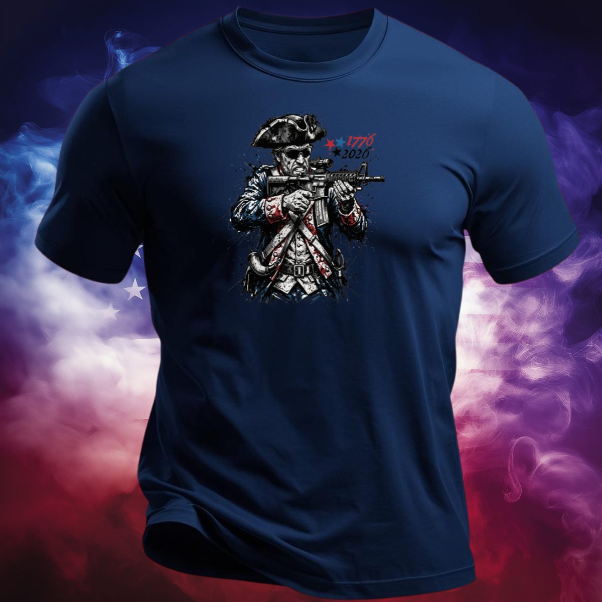 Splatter Patter | America's 250th Anniversary Patriot Shirt | 1776 Revolutionary Warrior Freedom Tee