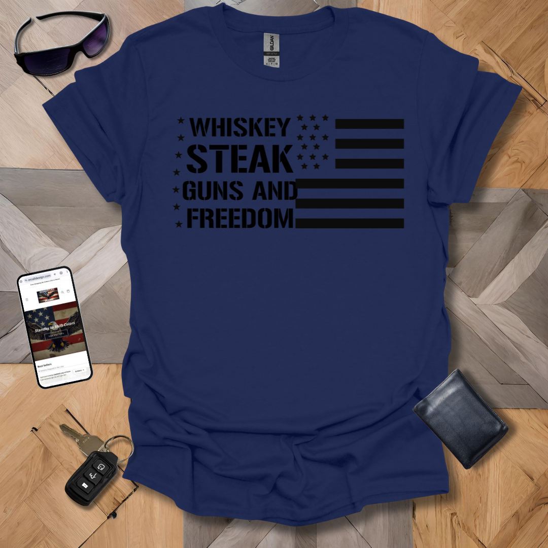 Patriot Whiskey and Steak T-Shirt