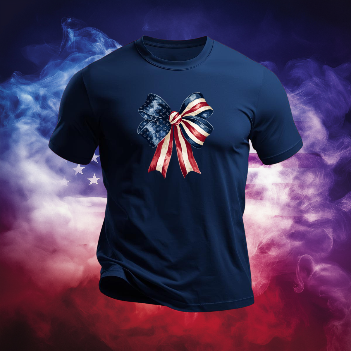 Patriotic Luxury Bow Tee