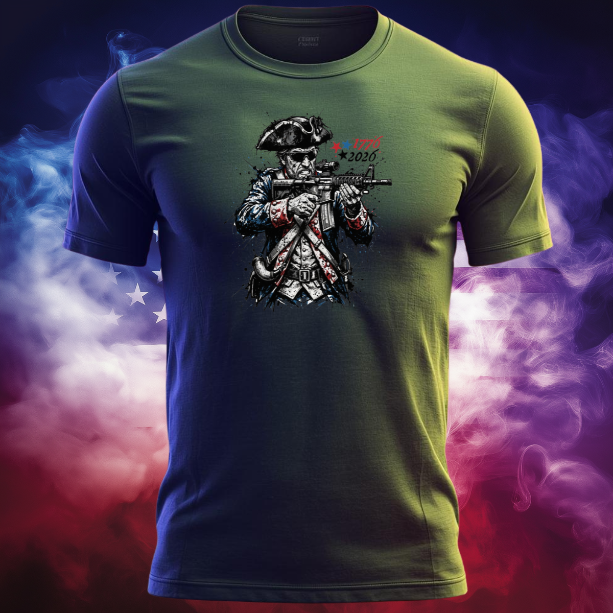 Splatter Patter | America's 250th Anniversary Patriot Shirt | 1776 Revolutionary Warrior Freedom Tee