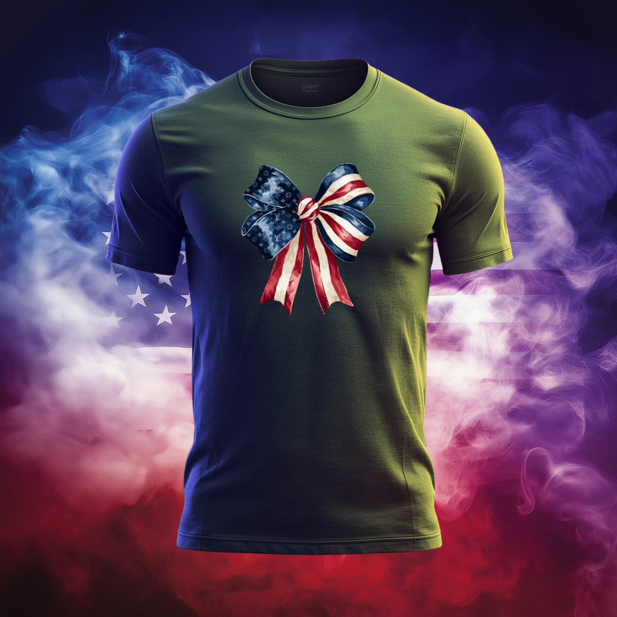 Patriotic Luxury Bow Tee