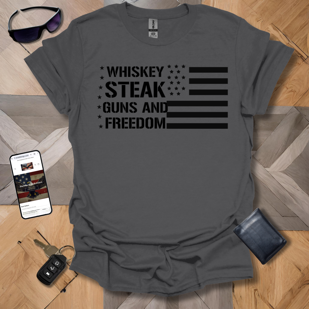 Patriot Whiskey and Steak T-Shirt