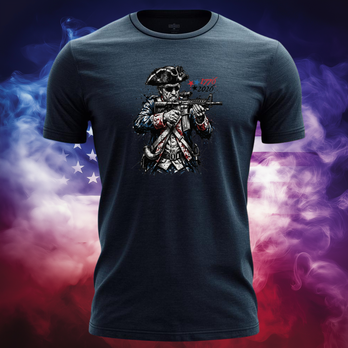 Splatter Patter | America's 250th Anniversary Patriot Shirt | 1776 Revolutionary Warrior Freedom Tee