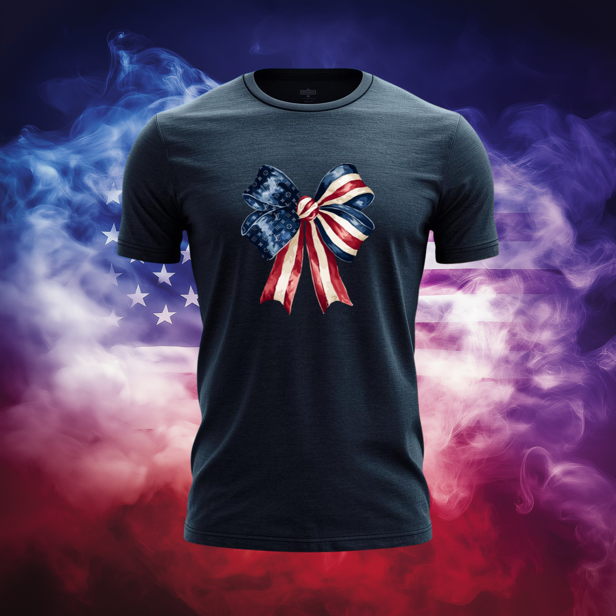 Patriotic Luxury Bow Tee