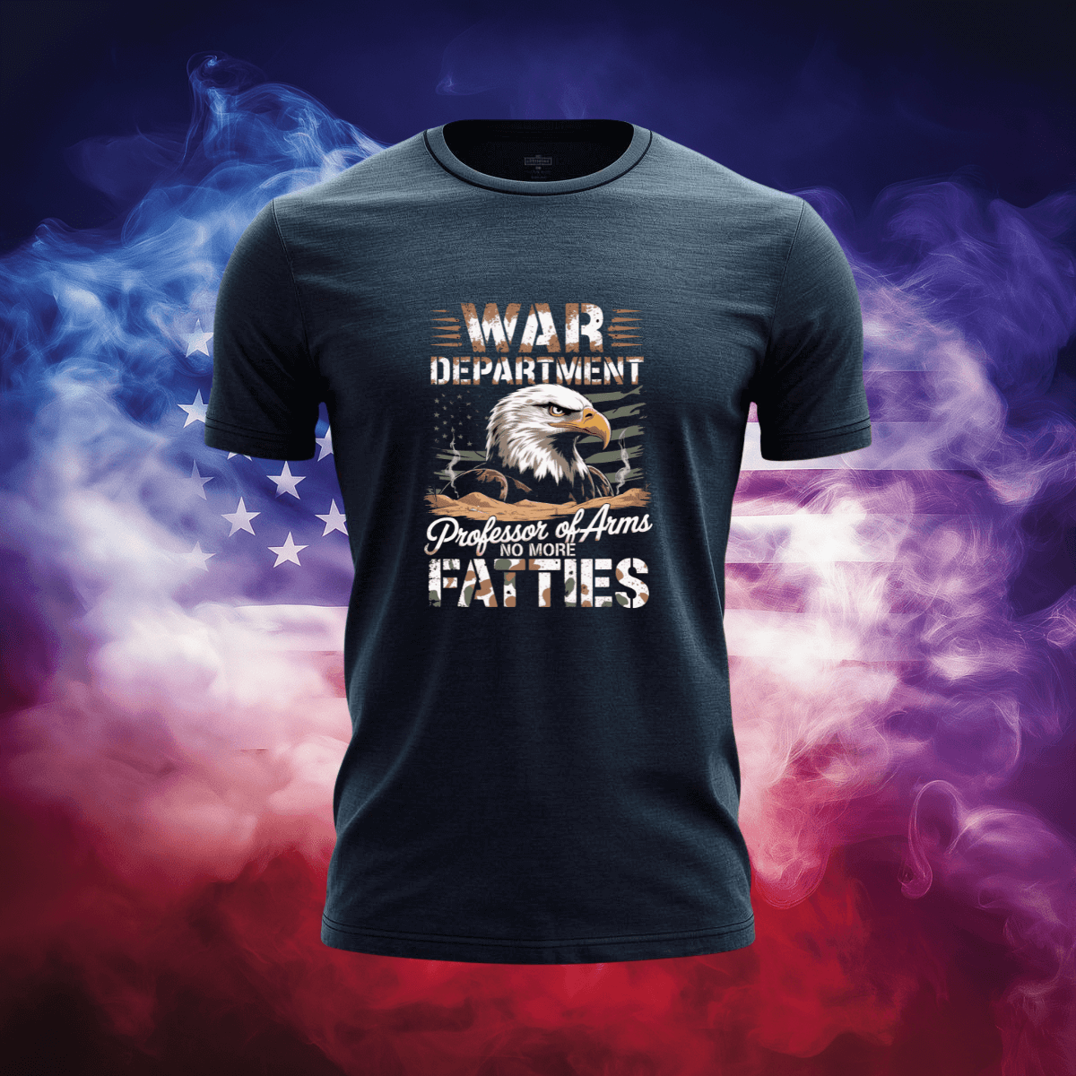 War Department T-Shirt featuring eagle design, celebrating American pride and patriotic spirit.