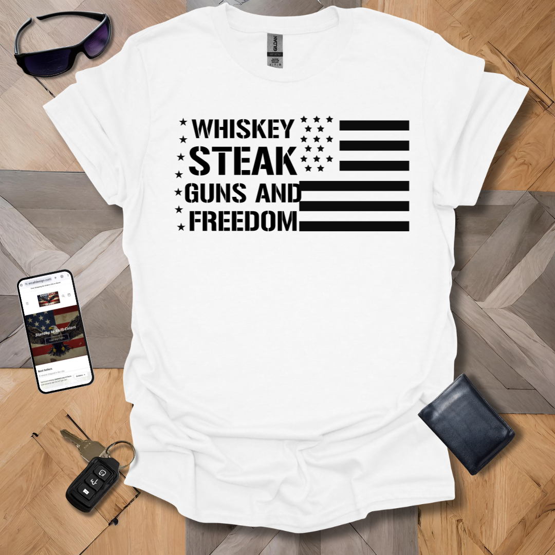 Patriot Whiskey and Steak T-Shirt