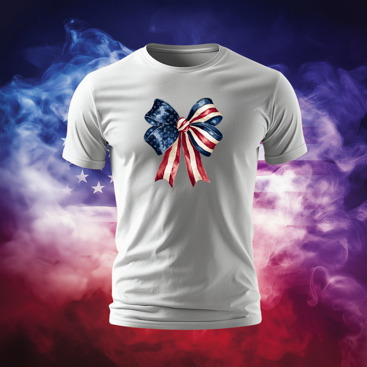 Patriotic Luxury Bow Tee