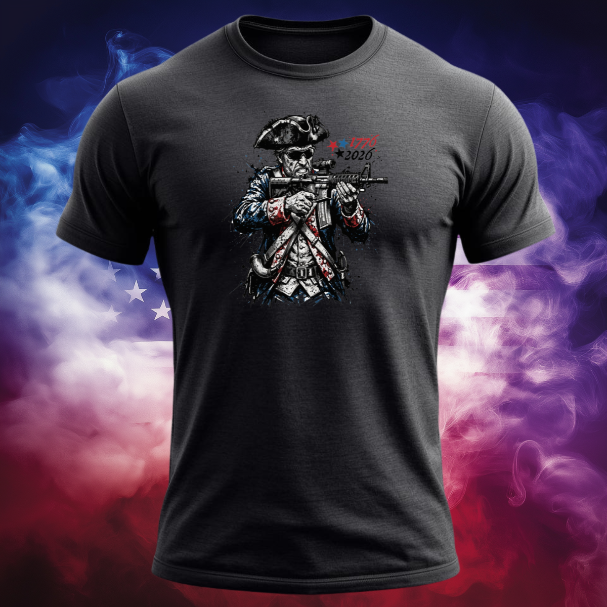 Splatter Patter | America's 250th Anniversary Patriot Shirt | 1776 Revolutionary Warrior Freedom Tee