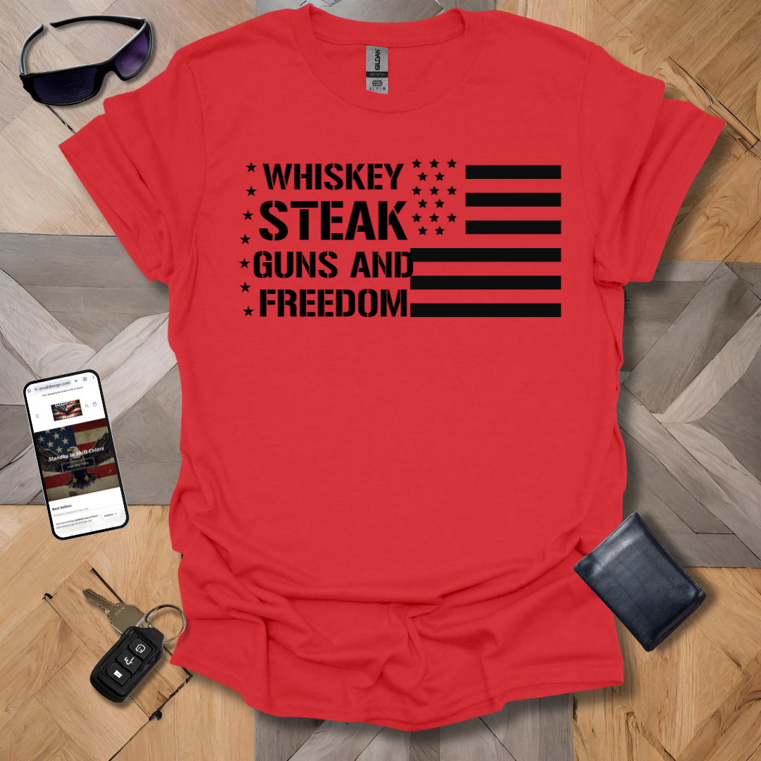 Patriot Whiskey and Steak T-Shirt