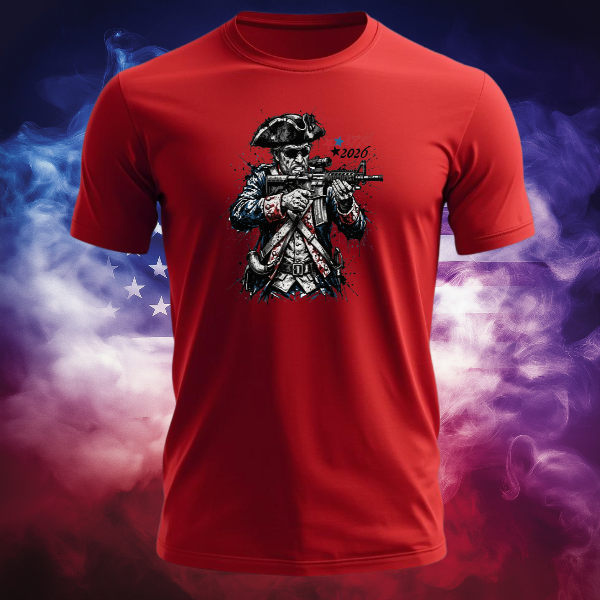 Splatter Patter | America's 250th Anniversary Patriot Shirt | 1776 Revolutionary Warrior Freedom Tee