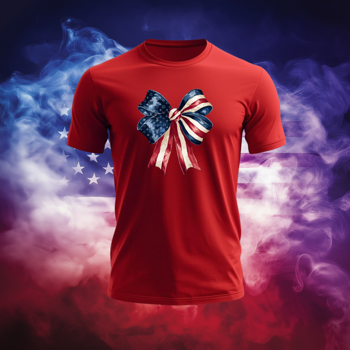 Patriotic Luxury Bow Tee