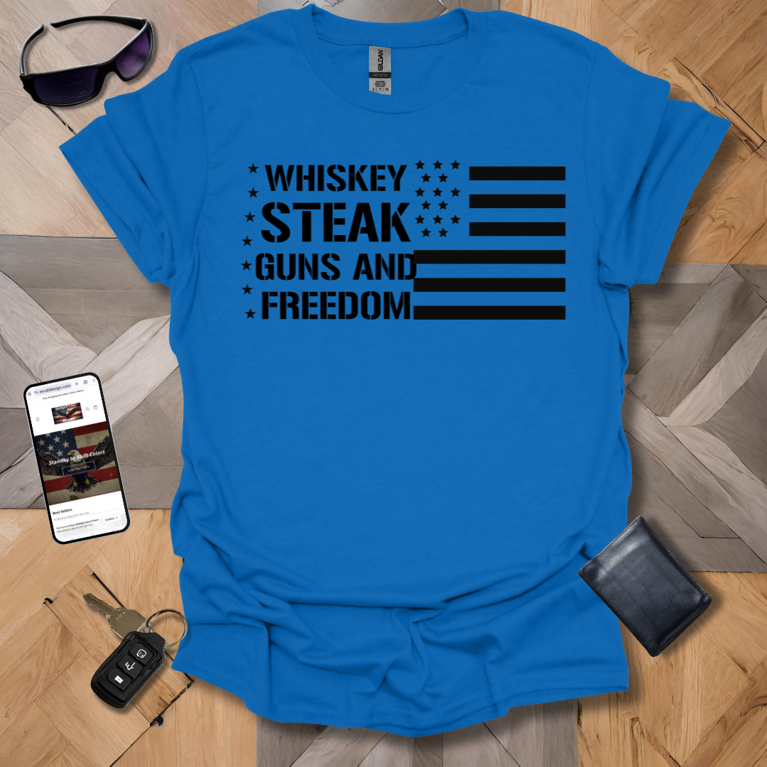 Patriot Whiskey and Steak T-Shirt