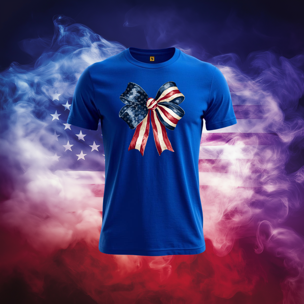 Patriotic Luxury Bow Tee
