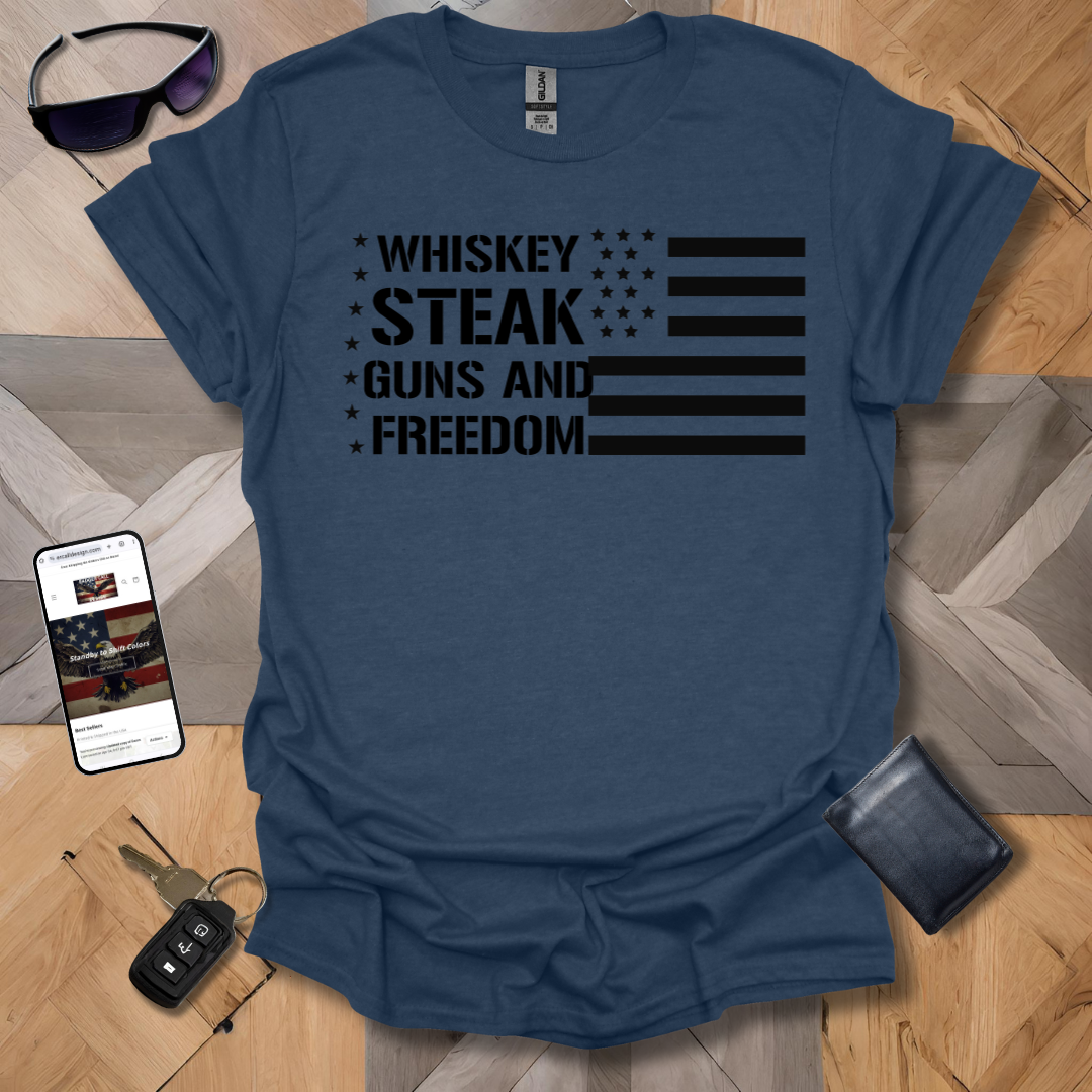 Patriot Whiskey and Steak T-Shirt