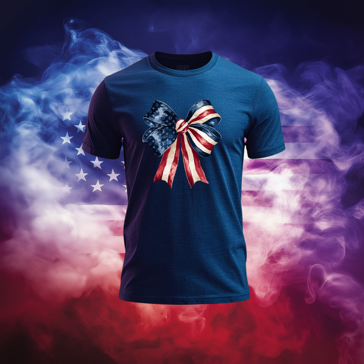 Patriotic Luxury Bow Tee