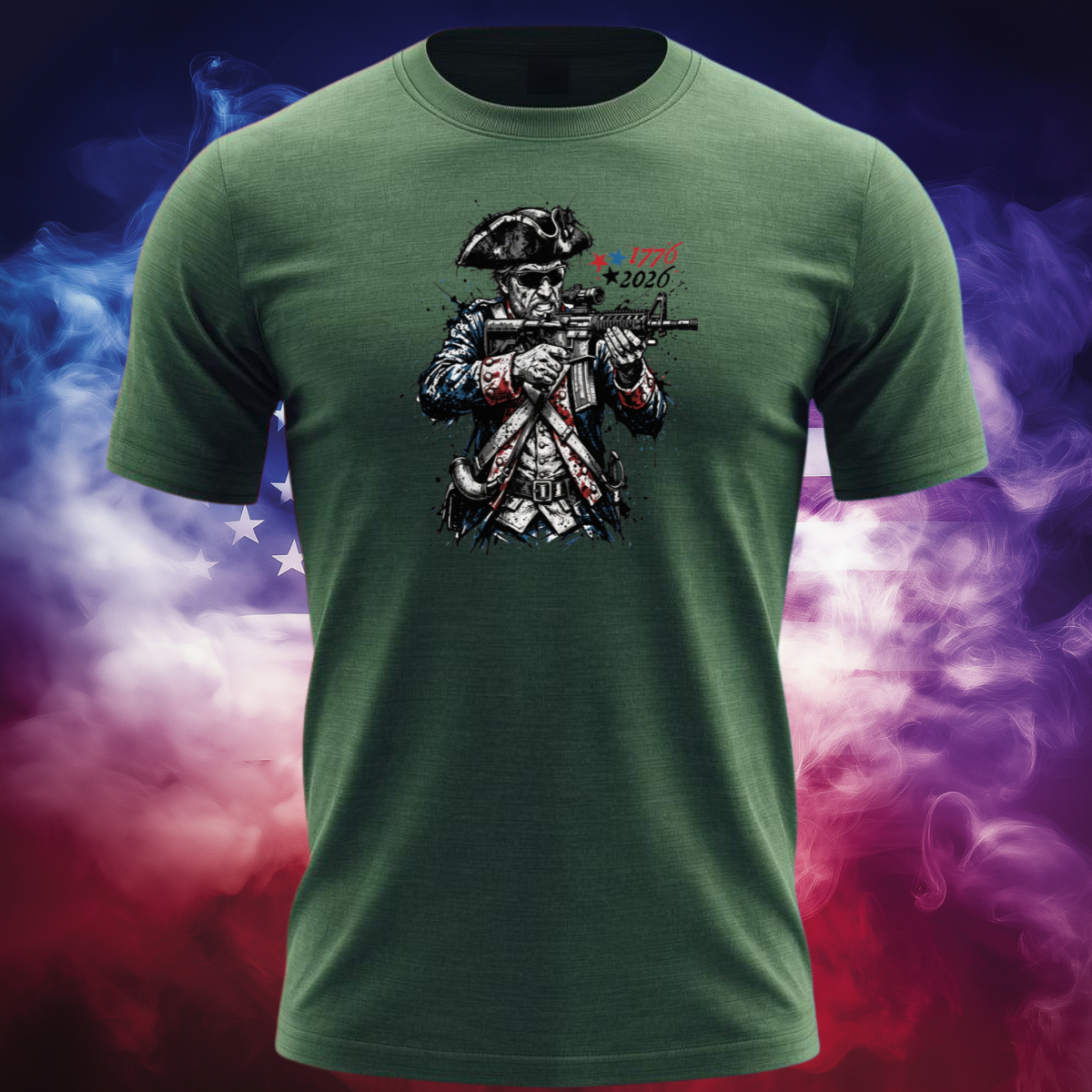 Splatter Patter | America's 250th Anniversary Patriot Shirt | 1776 Revolutionary Warrior Freedom Tee