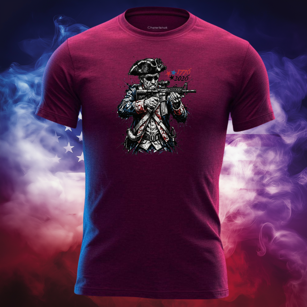 Splatter Patter | America's 250th Anniversary Patriot Shirt | 1776 Revolutionary Warrior Freedom Tee