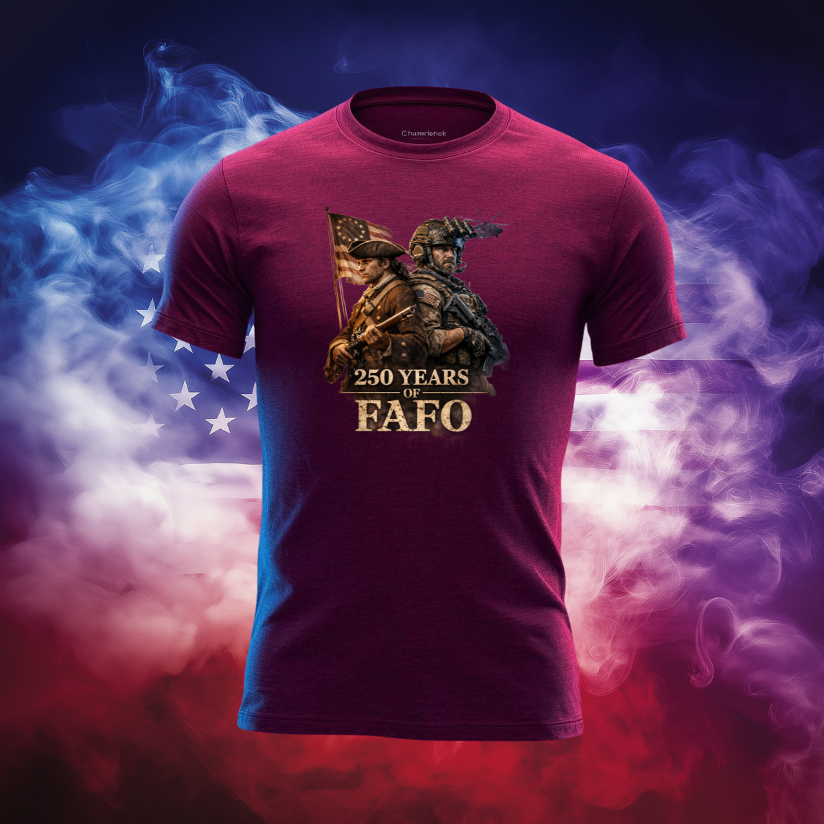 250 Years of FAFO Patriotic T-Shirt - Revolutionary & Modern Soldier Graphic Tee