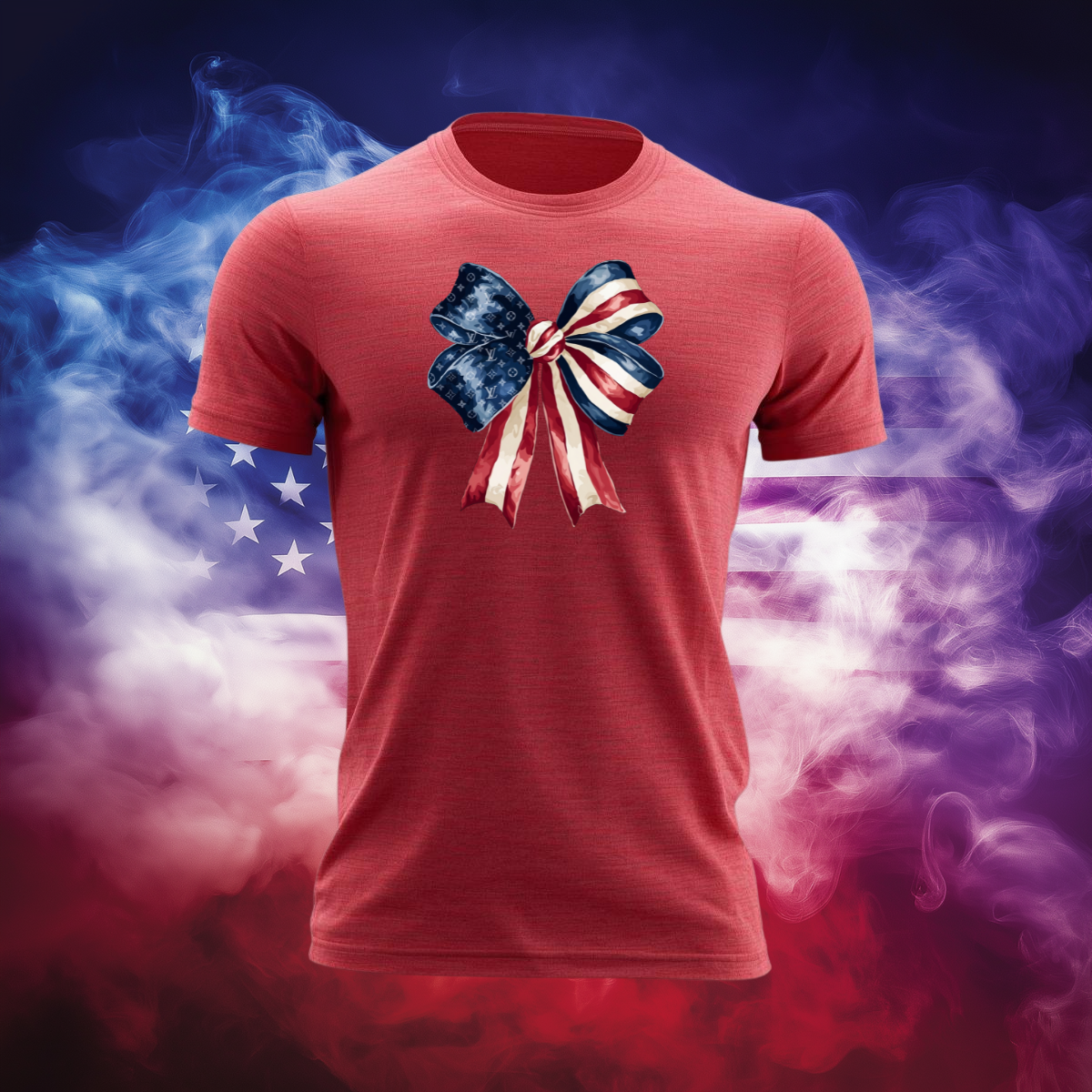 Patriotic Luxury Bow Tee