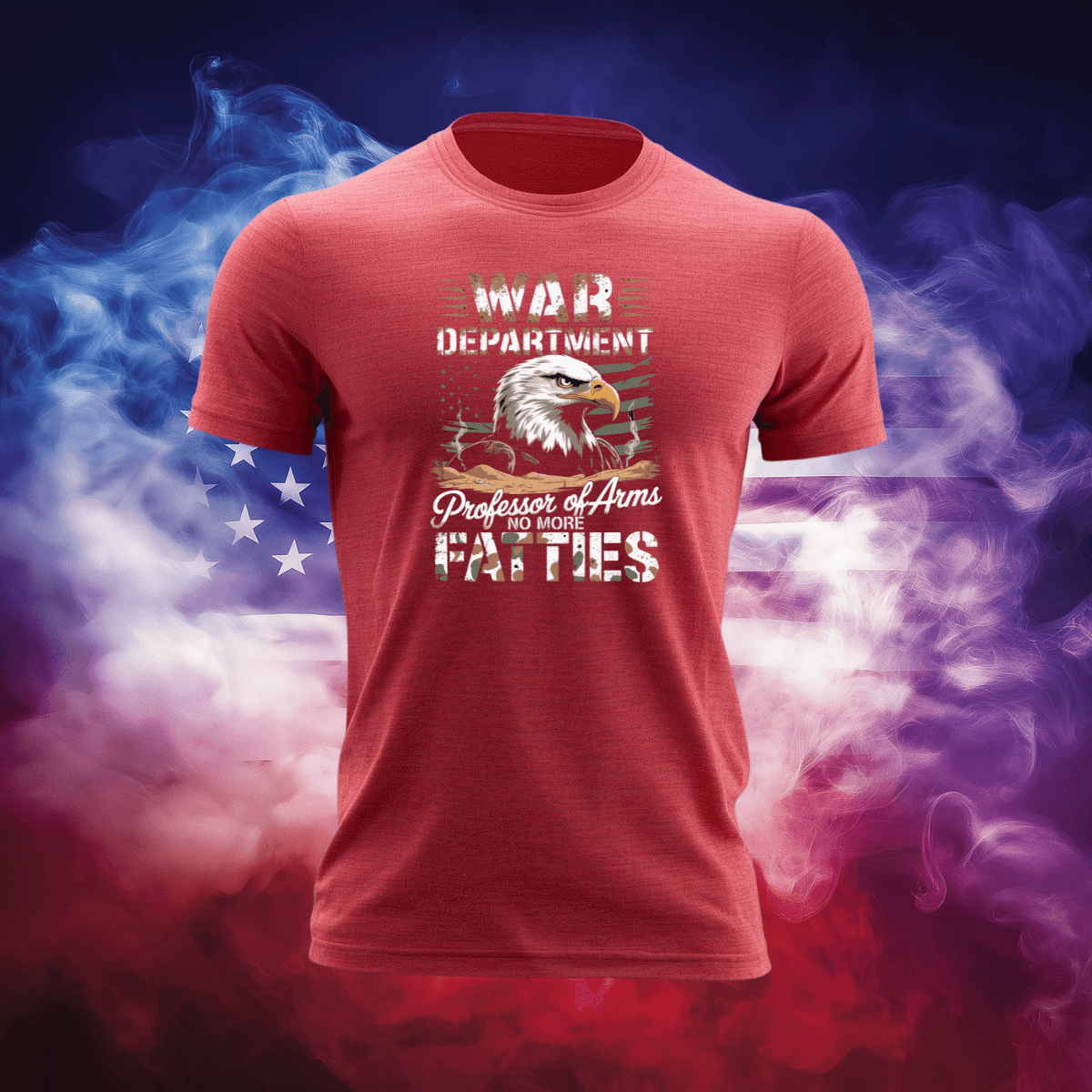 War Department T-Shirt featuring an eagle design, perfect for showcasing American pride and patriotism.