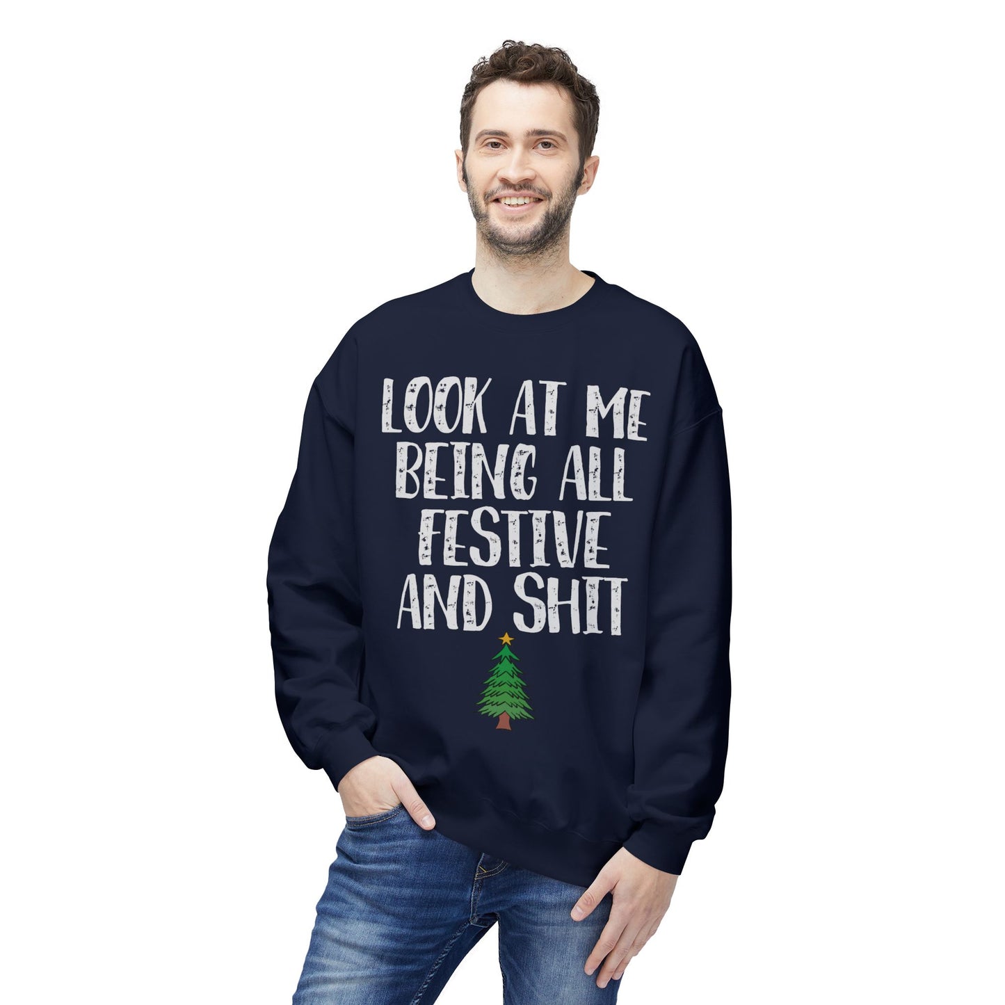 Look at Me Ugly Christmas Sweater Custom Designed for YOU!