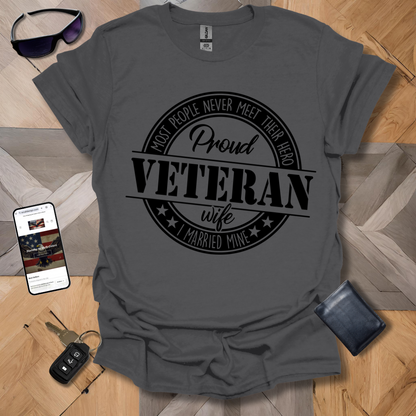 Proud Veteran Wife Black Logo