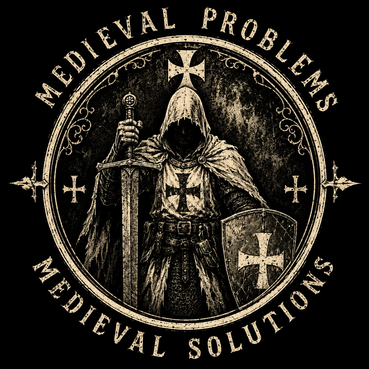 Medieval Problems, Medieval Solutions Long Sleeve Tee