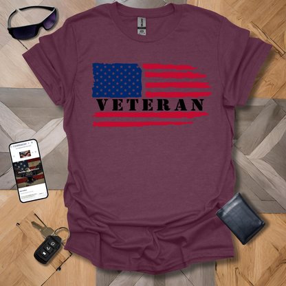 American Distressed Flag Vet_L_Half Color Heathers