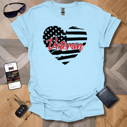 American Distressed Flag Vet Love