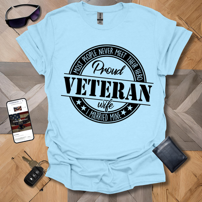 Proud Veteran Wife Black Logo