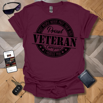 Proud Veteran Caregiver Black Logo