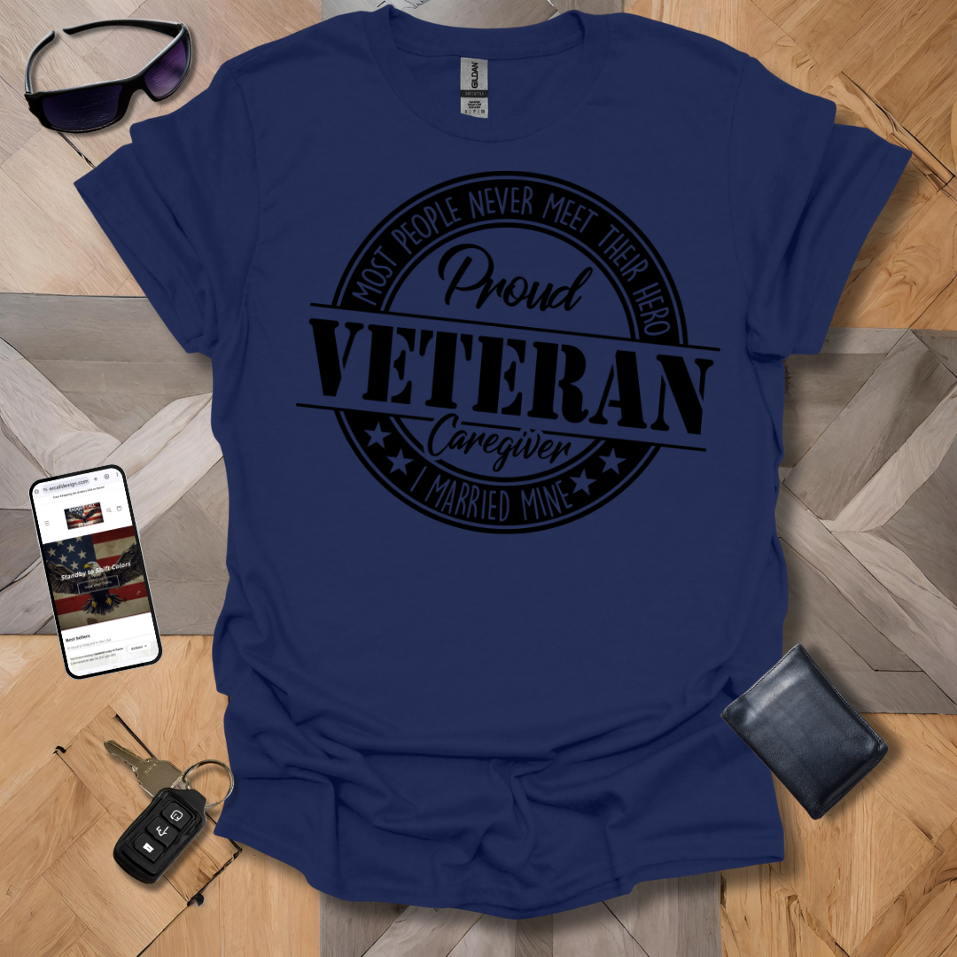 Proud Veteran Caregiver Black Logo