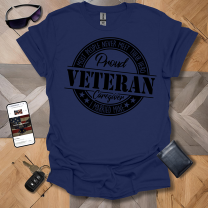 Proud Veteran Caregiver Black Logo