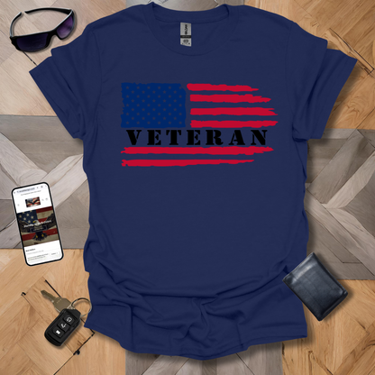 American Distressed Flag Vet_L_Half Color