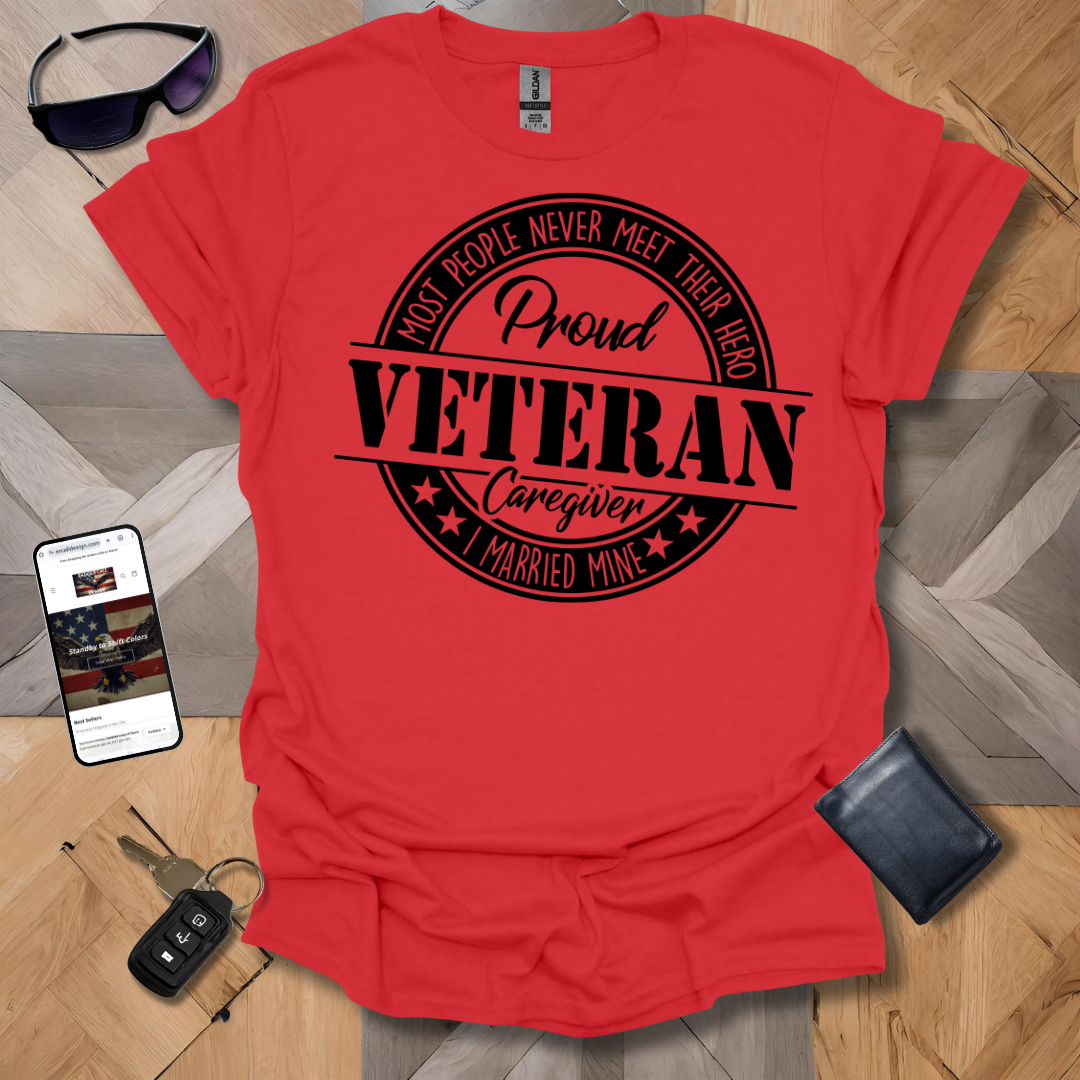 Proud Veteran Caregiver Black Logo