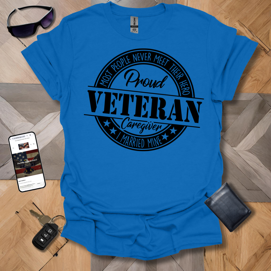 Proud Veteran Caregiver Black Logo