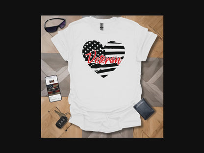 American Distressed Flag Vet Love