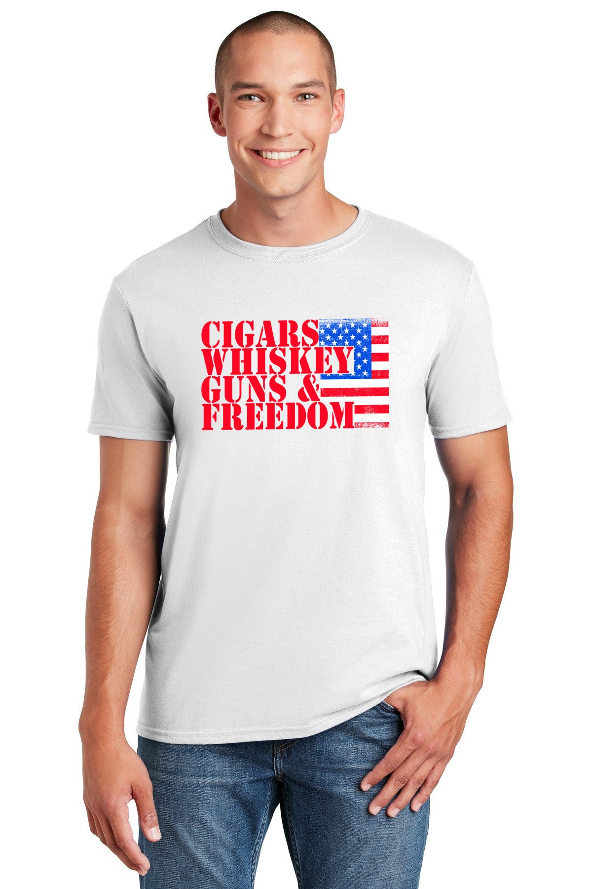 Cigars, Whiskey, Guns, and Freedom T-Shirt