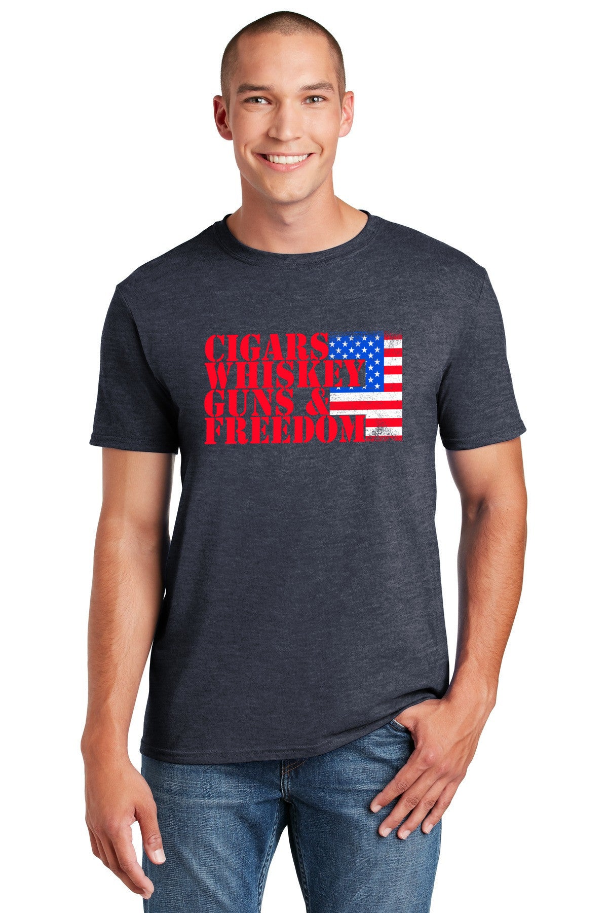 Cigars, Whiskey, Guns, and Freedom T-Shirt